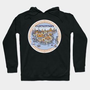 Constantinople, Byzantium city hand draw medieval illustration Hoodie